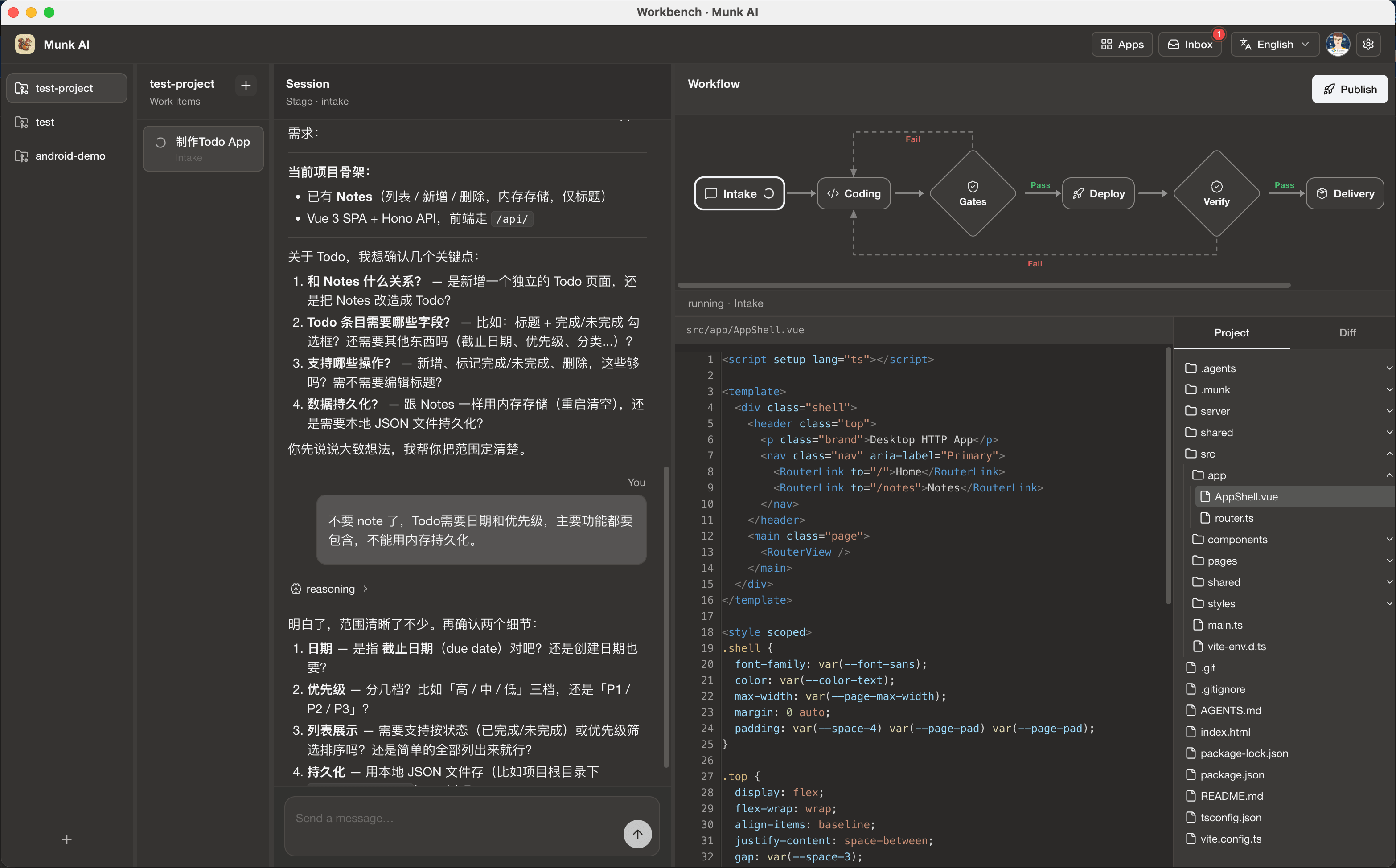Workbench overview